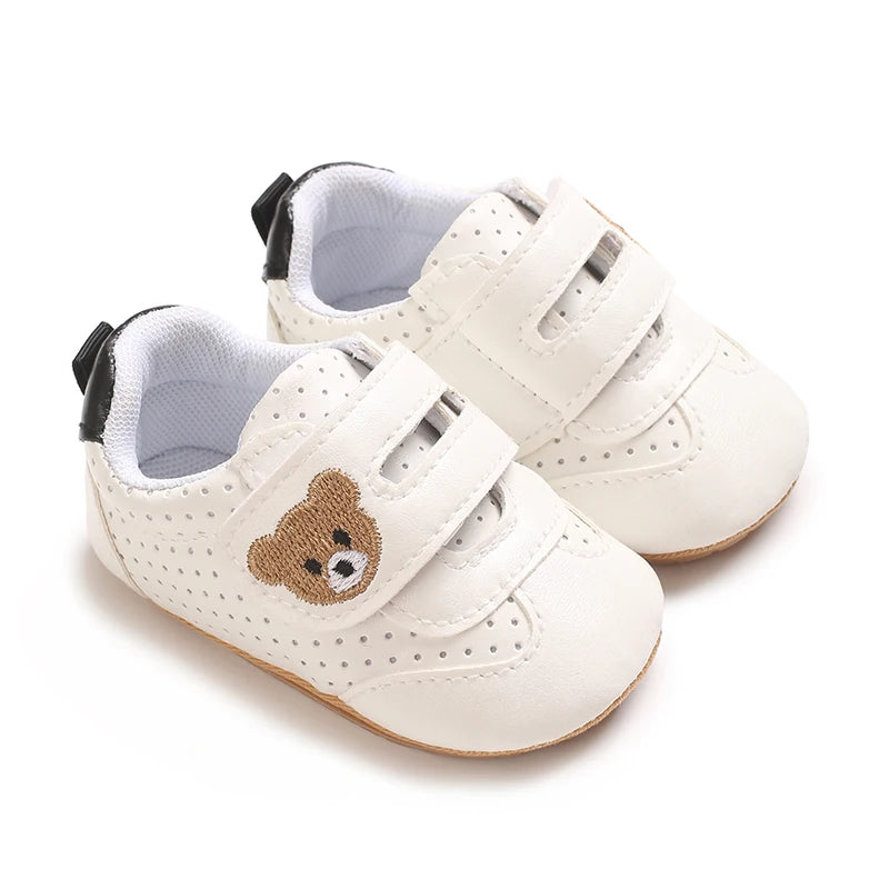 Baby Bear Sneakers Soft Sole First Walker Shoes for Boys & Girls 0-18M