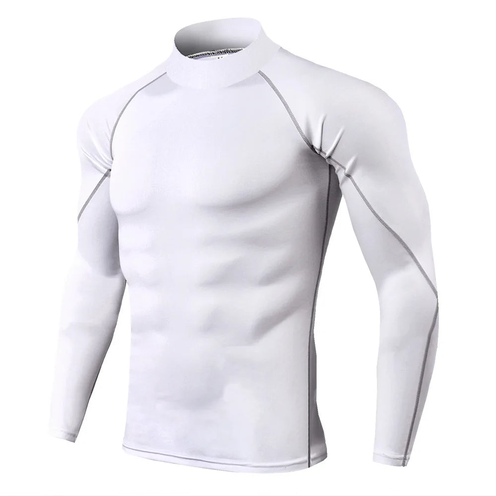 Men's Long Sleeve Compression Shirt – Quick Dry Gym & Running Top