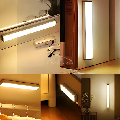 Motion Sensor LED Night Light – USB Rechargeable Magnetic Cabinet Light
