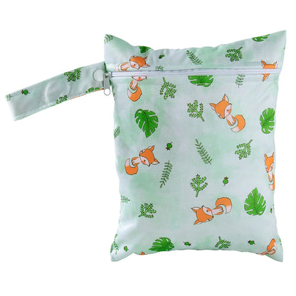 Waterproof Wet Dry Diaper Bag 20x25cm PUL Zipper Pouch