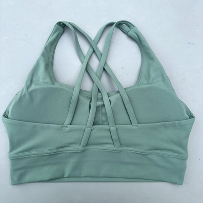 Women's Padded Cross-Back Sports Bra – High Support Activewear