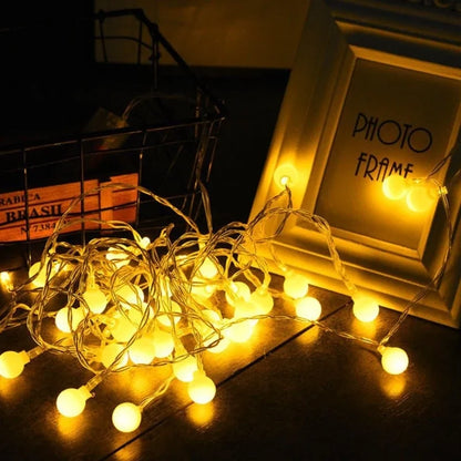 LED Fairy String Lights – Globe Ball Lights for Christmas, Wedding & Garden Decor