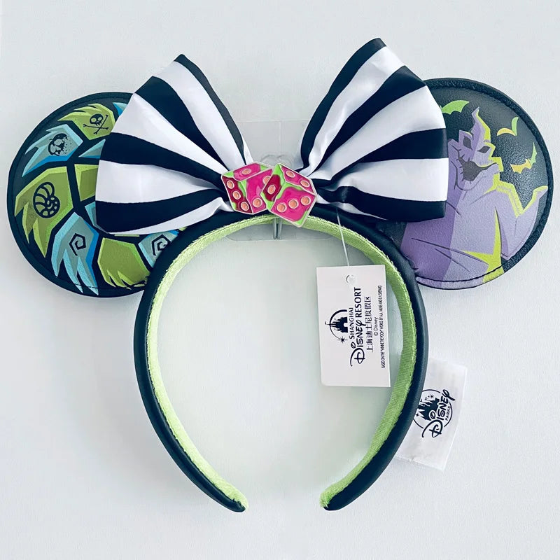 Disney Princess Minnie Ears Headband – Sequin Bow Hair Hoop