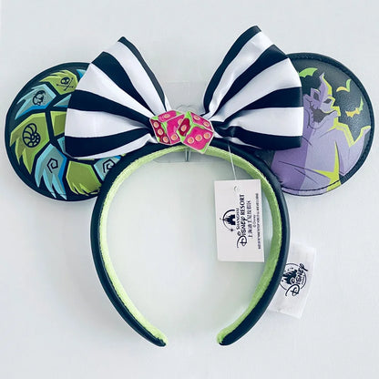 Disney Princess Minnie Ears Headband – Sequin Bow Hair Hoop