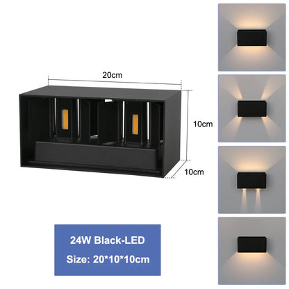 LED Outdoor Wall Light – Waterproof Aluminum Up Down Sconce