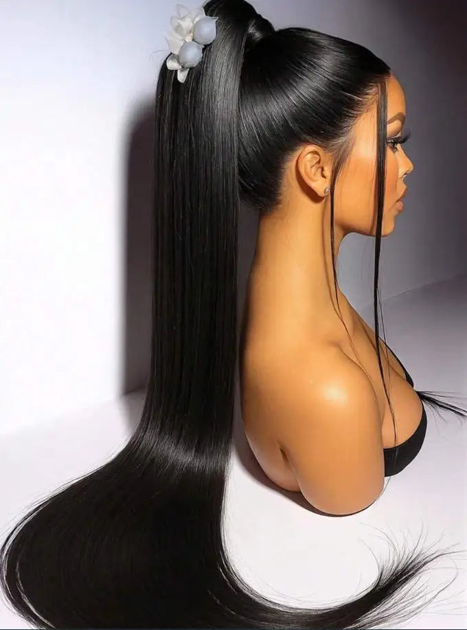 Bone Straight Human Hair Wig HD Lace 250% Density 13x4 13x6 5x5 Glueless