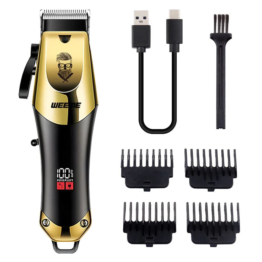 Hair Clipper & Beard Trimmer Kit Rechargeable T9 Vintage