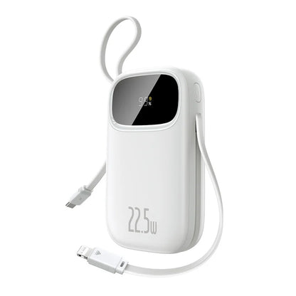 Baseus 22.5W Power Bank with Built-in USB-C & Lightning Cables 10000/20000mAh