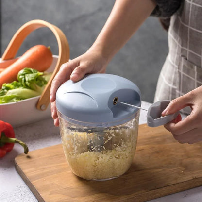 Manual Vegetable Chopper – Pull-String Food Mincer & Dicer