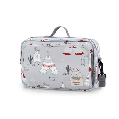 Waterproof Baby Diaper Bag – Printed Wet Dry Reusable Maternity Bag