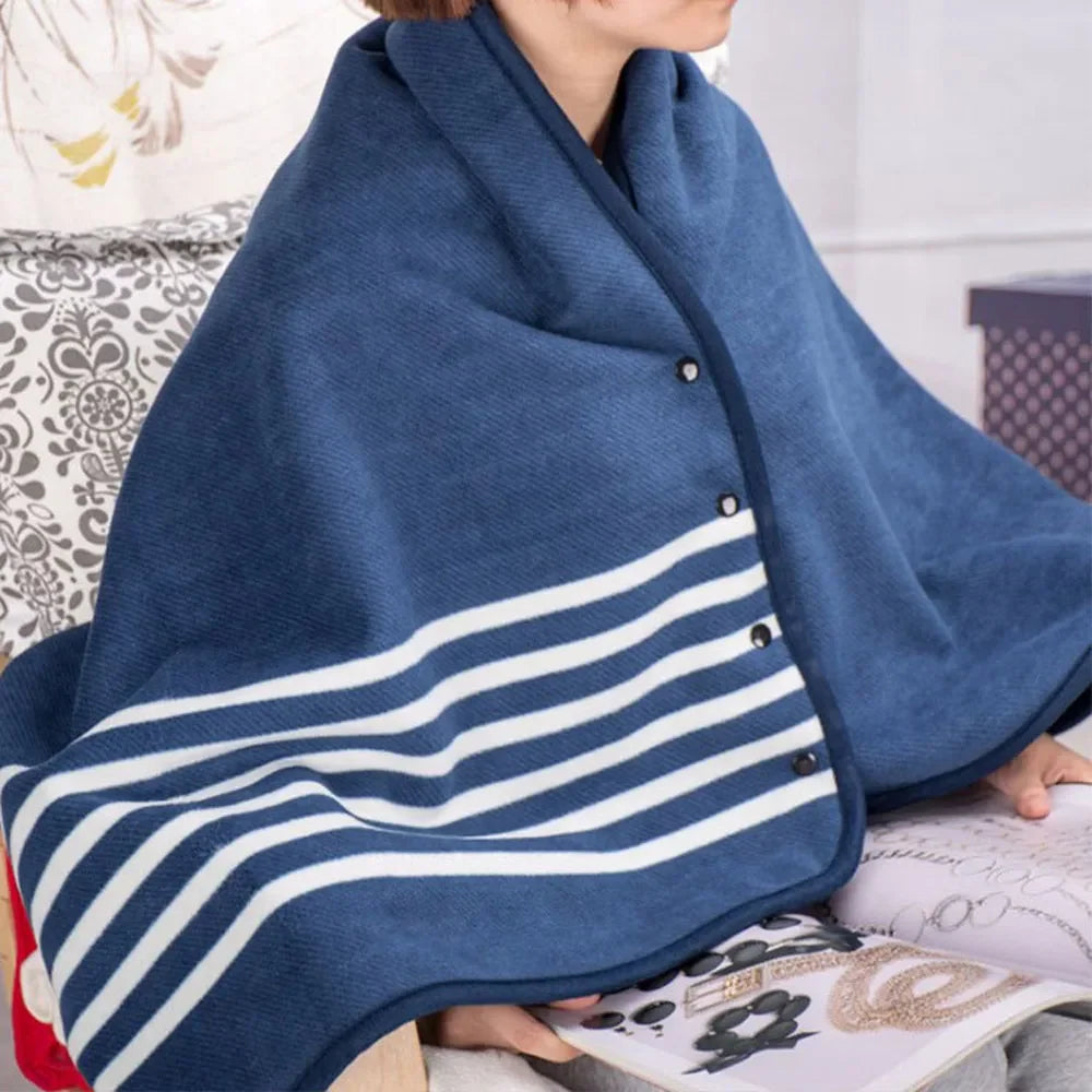 Plaid Blanket Scarf Wrap – Women's Double-Layer Winter Shawl