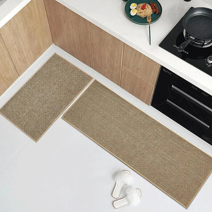 Washable Non Slip Faux Sisal Kitchen Runner Rug