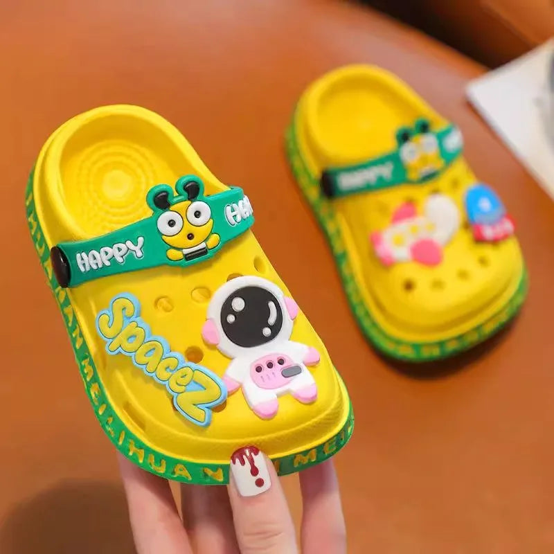 Kids Cartoon Clog Sandals – Anti-Slip Soft Sole for Boys & Girls