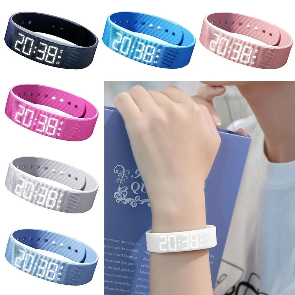 LED Digital Smart Bracelet Watch with Pedometer & Alarm
