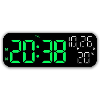 Digital Alarm Clock with Temperature, Date & Voice Control