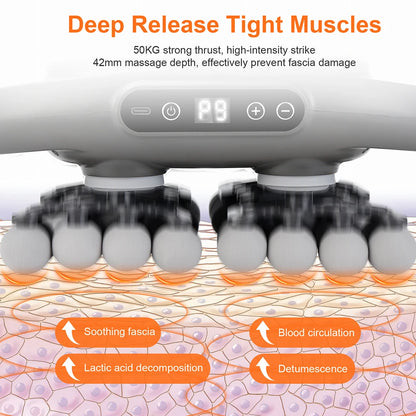 Fascia Gun Massager – Multi-Head High-Frequency Vibration