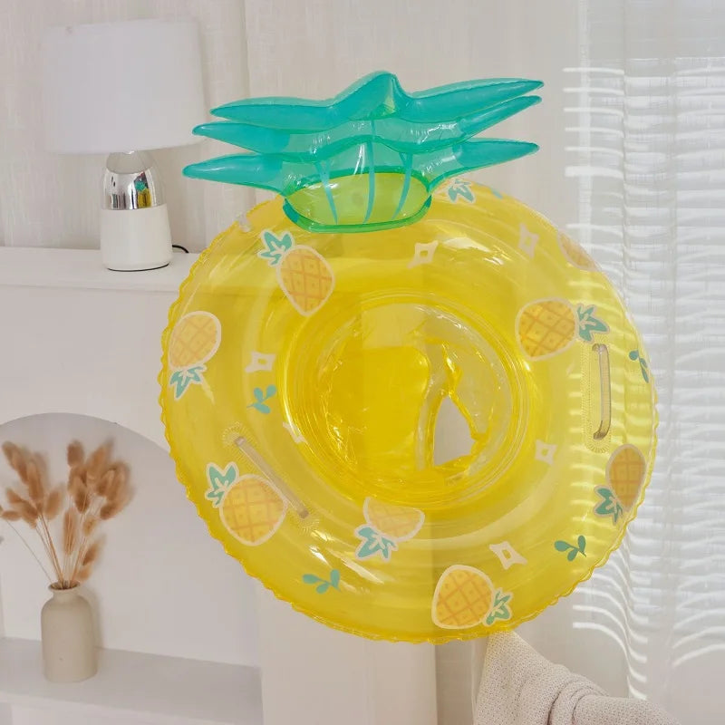 Baby Pool Float with Sunshade – Inflatable Infant Swim Ring Seat