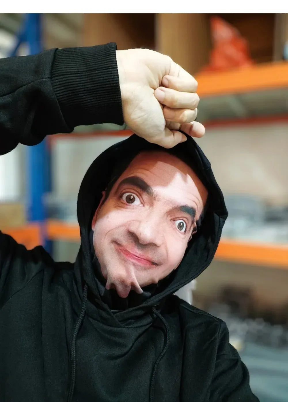 Mr. Bean Face Mask – Funny 3D Printed Balaclava Head Scarf