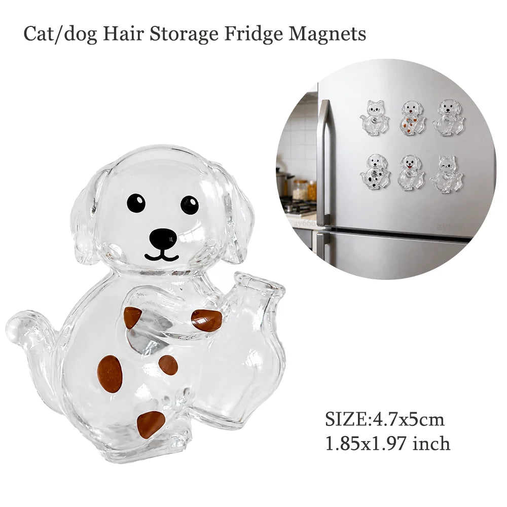 Pet Hair Memorial Keychain – Transparent Dog & Cat Pendant