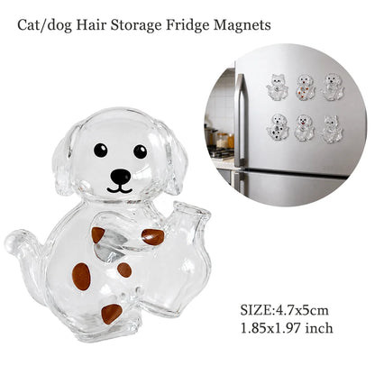 Pet Hair Memorial Keychain – Transparent Dog & Cat Pendant