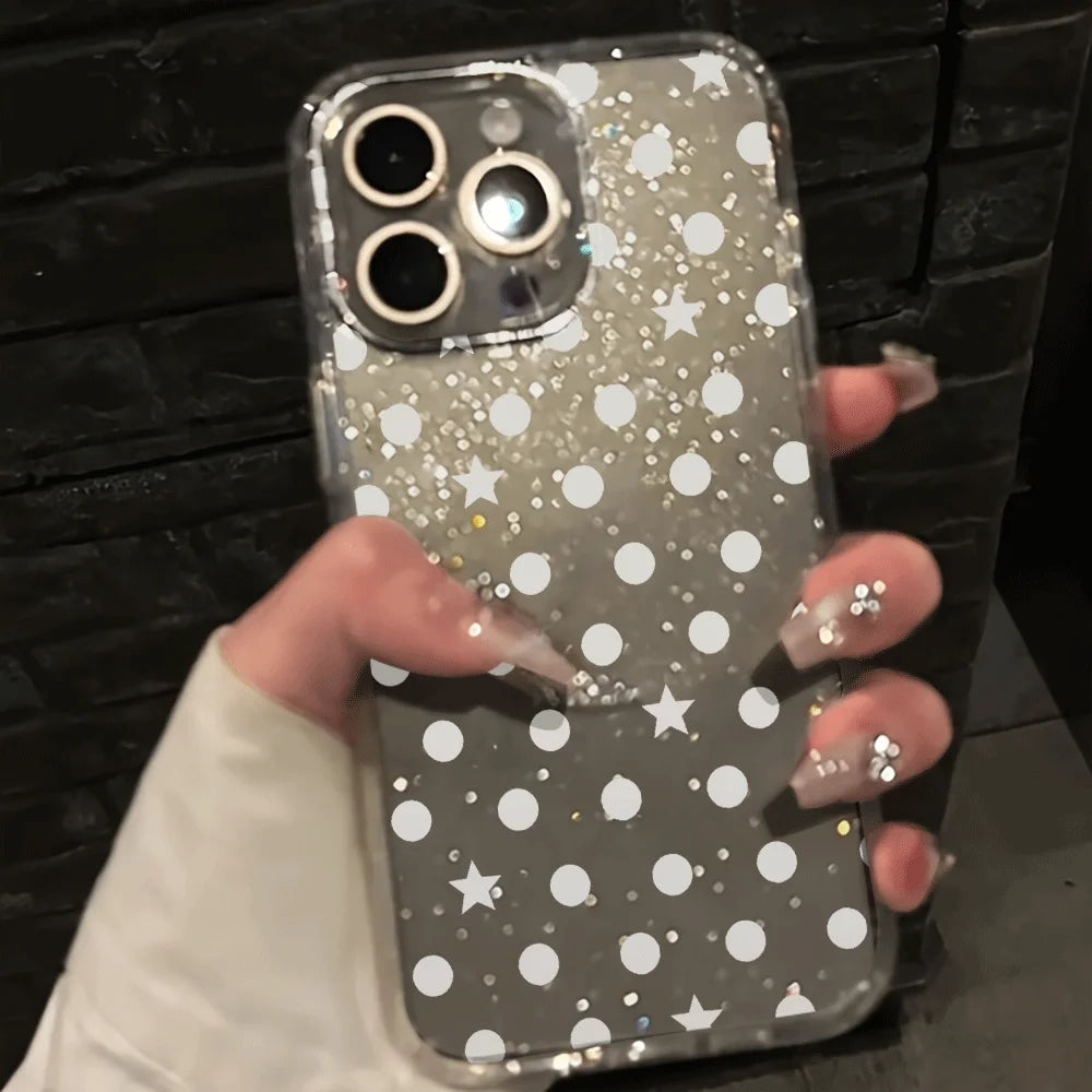 Dot Star INS Glitter iPhone Case