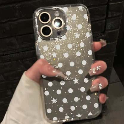 Dot Star INS Glitter iPhone Case
