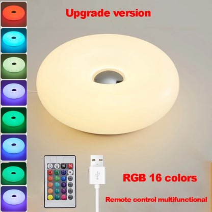 Donut Ambient Light – USB Touch Dimmable RGB Table Lamp