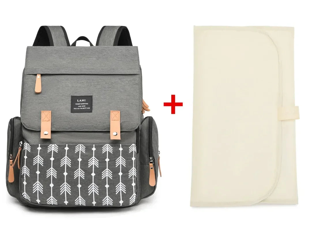 Waterproof Diaper Backpack with Changing Mat for Moms