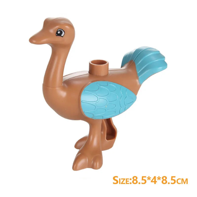 Animal Building Block Figures – Duplo-Compatible Wildlife & Farm Animals
