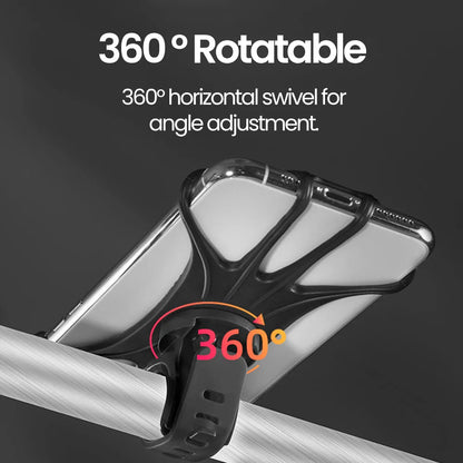 360° Bike Phone Mount Silicone Holder for Bicycle & Motorcycle