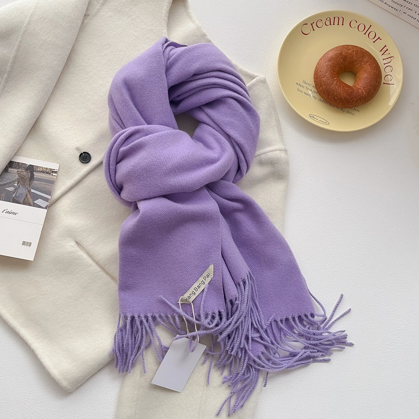 Cashmere Winter Scarf for Women – Warm Long Pashmina Shawl