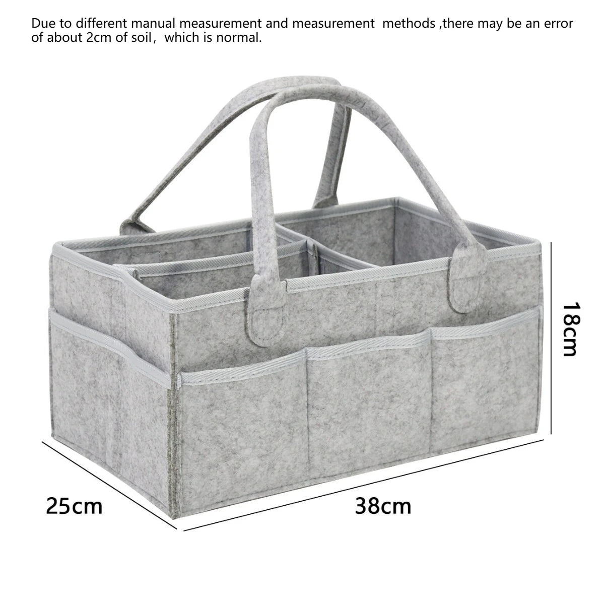 Baby Diaper Caddy Organizer – Large Felt Storage Bag