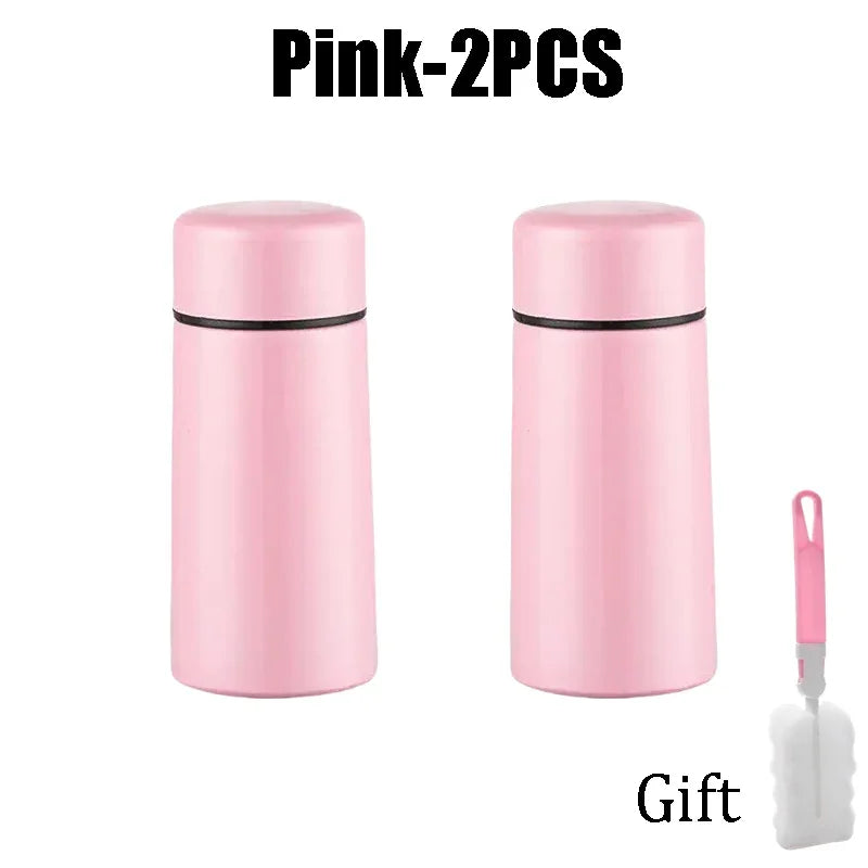 Mini Stainless Steel Thermos 160ml – Portable Pocket Flask for Coffee & Water