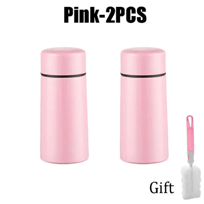 Mini Stainless Steel Thermos 160ml – Portable Pocket Flask for Coffee & Water