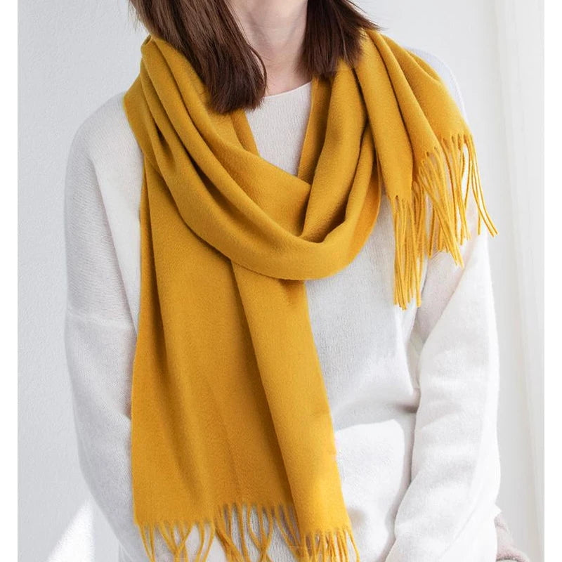 Cashmere Wool Winter Scarf for Women – Soft Wrap Shawl