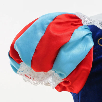 Snow White Princess Costume Dress for Girls – Disney Cosplay with Cloak & Headband