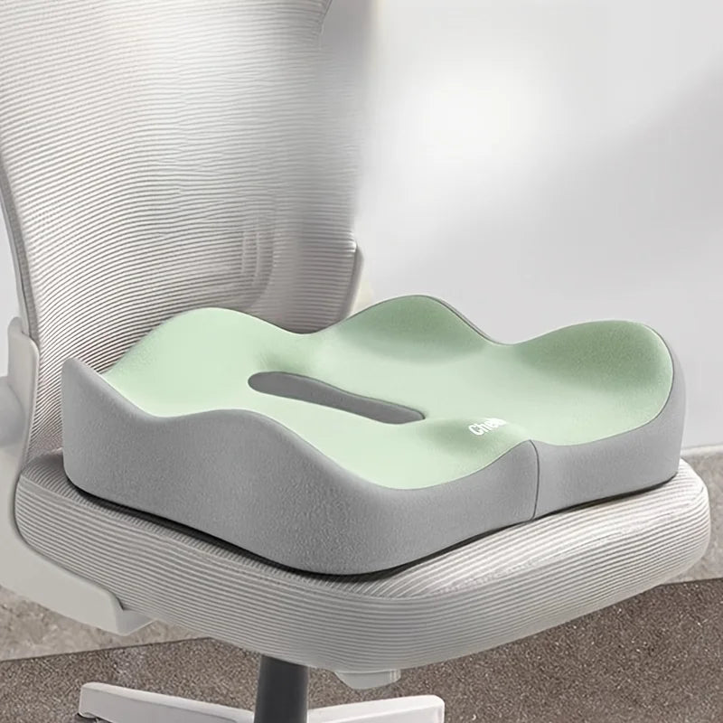 3D Ergonomic Memory Foam Seat Cushion – Washable Office Chair Pad