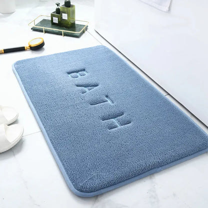 Memory Foam Anti-Slip Mat – Super Absorbent Coral Fleece Bathroom Rug