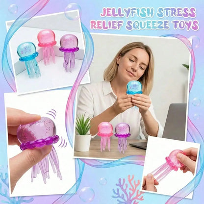 Jellyfish Squishy Sensory Squeeze Toy – Shiny Stress Relief Putty for Kids & Adults