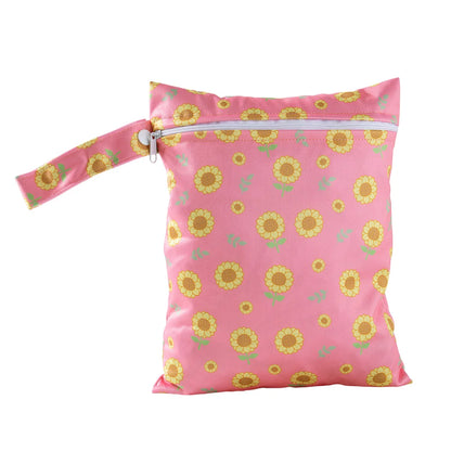 Waterproof Wet Dry Diaper Bag 20x25cm PUL Zipper Pouch