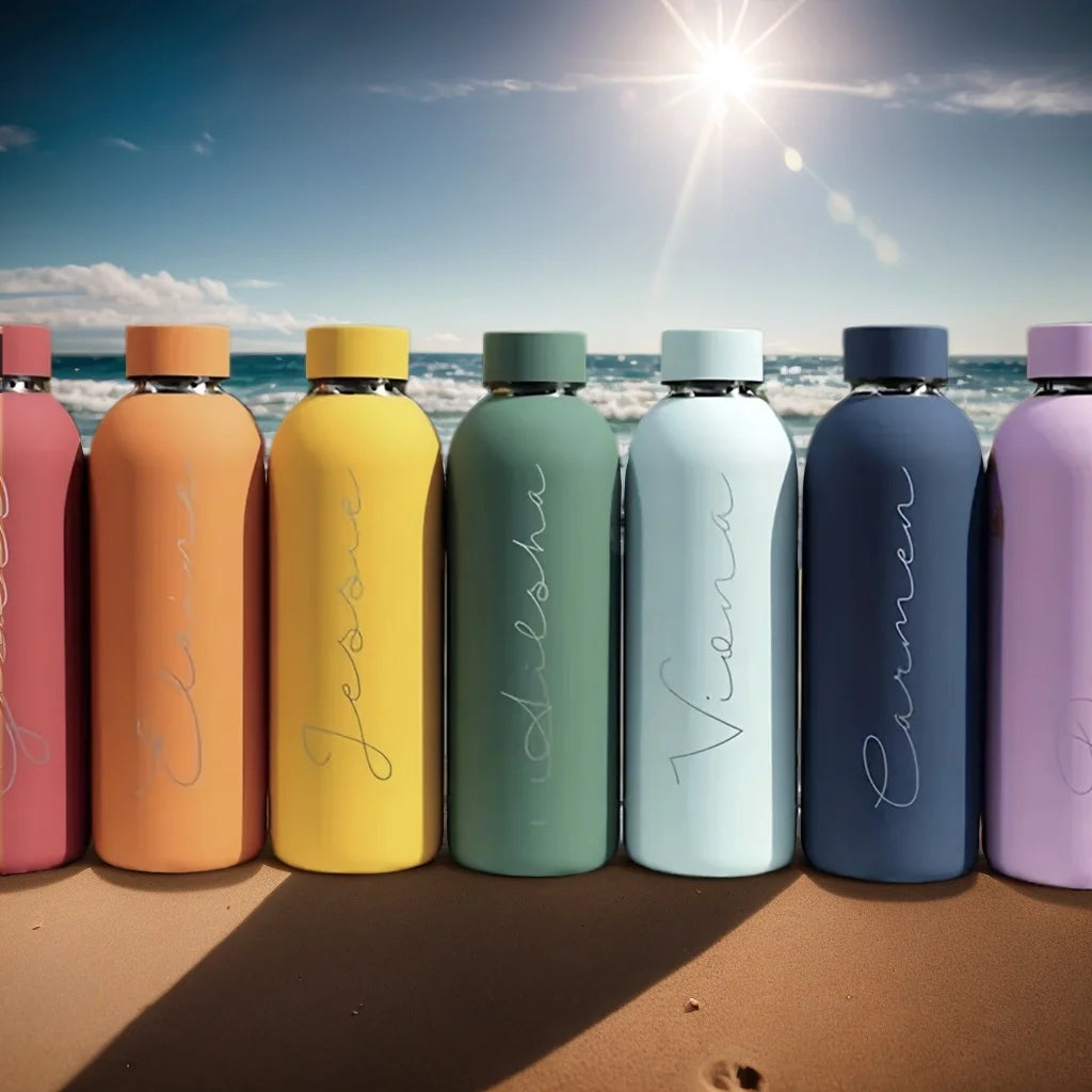 Personalized Engraved Insulated Water Bottle | Custom Name 16.9oz