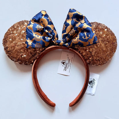 Disney Princess Minnie Ears Headband – Sequin Bow Hair Hoop