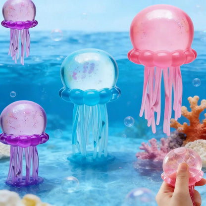 Jellyfish Squishy Sensory Squeeze Toy – Shiny Stress Relief Putty for Kids & Adults