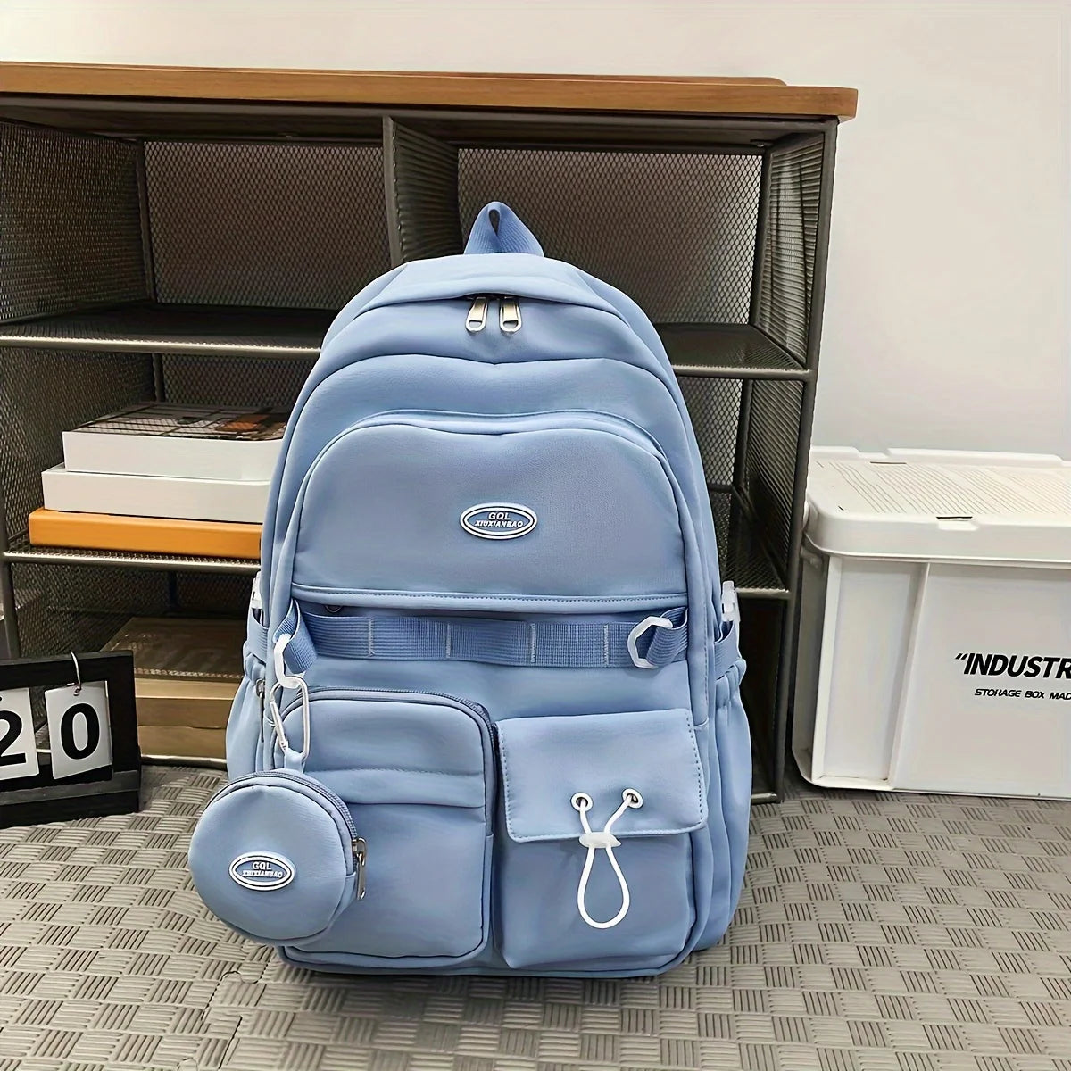 Large Capacity School Backpack with Coin Purse