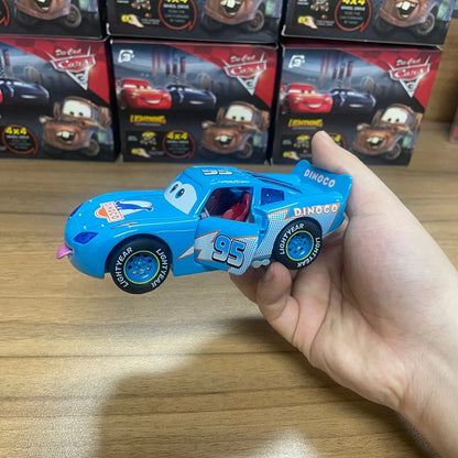 Disney Pixar Cars Lightning McQueen Diecast Pull Back Toy with Lights