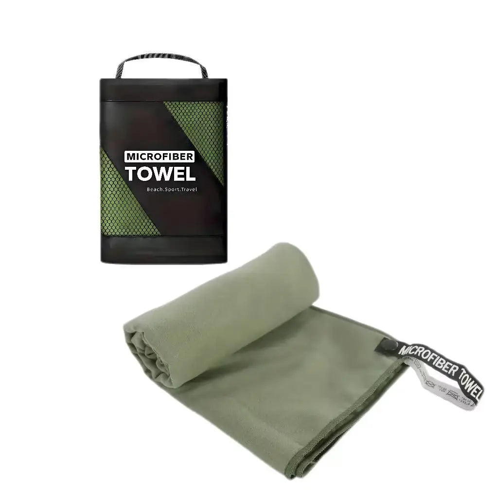 Microfiber Sports Towel with Carry Case – Quick Dry for Beach, Gym & Travel