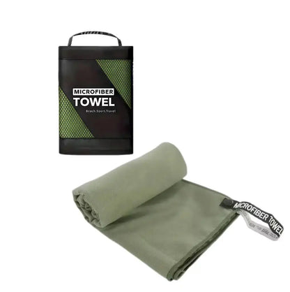 Microfiber Sports Towel with Carry Case – Quick Dry for Beach, Gym & Travel