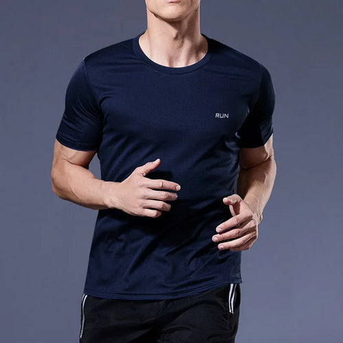 Men's Quick-Dry Gym T-Shirt – Short Sleeve Running & Workout Top