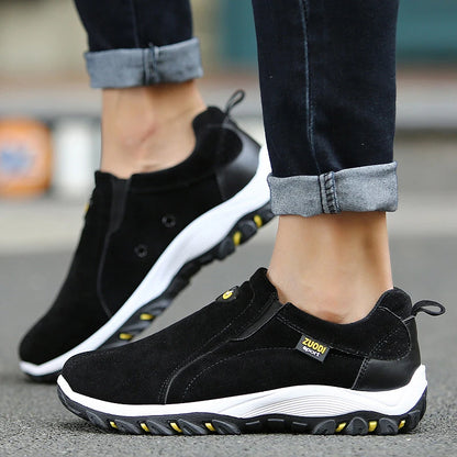 Men's Slip-On Hiking Shoes – Anti-Slip Waterproof Outdoor Sneakers