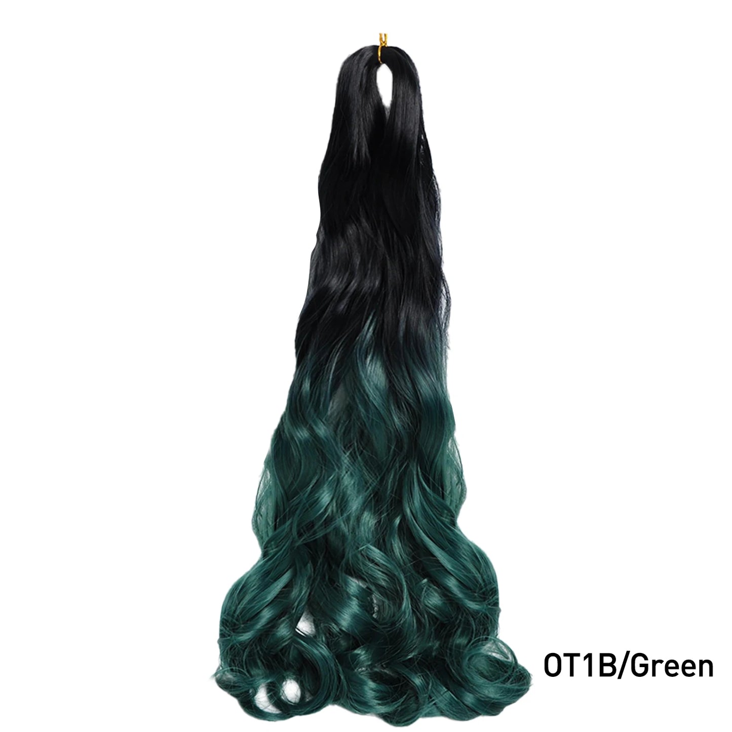 French Curl Braiding Hair 24 Inch – Pre-Stretched Synthetic Spiral Braids for Women